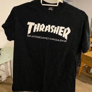 Thrasher Mag Short sleeve T-shirt- black size Large